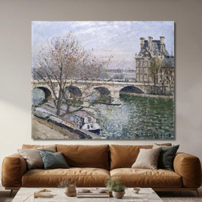 Il Pont Royal E Il Pavillon De Flore 1903 Camille Pissarro cps92 quadro stampato su tela