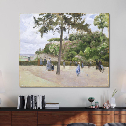 Il Giardino Pubblico Di Pontoise 1874 Camille Pissarro cps93 quadro stampato su tela