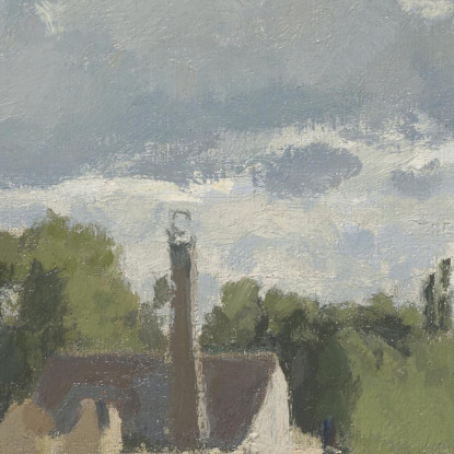 Il Fiume Oise Vicino A Pontoise 1873 Camille Pissarro cps94 quadro stampato su tela