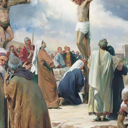 Crocifissione Carl Bloch cbl12 quadro stampato su tela