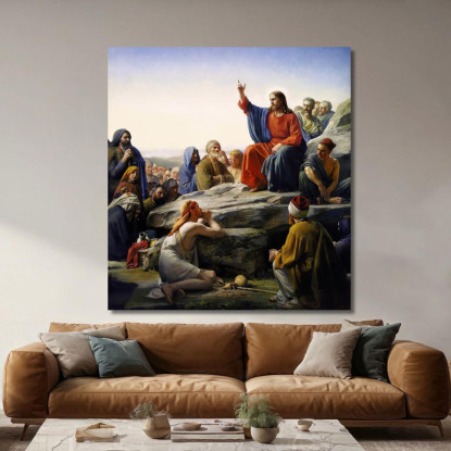 Il Sermone Della Montagna Carl Bloch cbl34 quadro stampato su tela