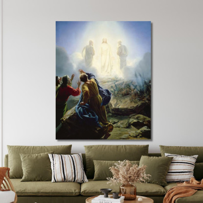 Trasfigurazione Di Gesù Carl Bloch cbl36 quadro stampato su tela