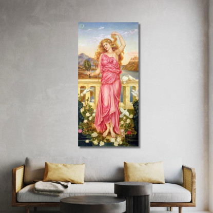 Elena Di Troia Evelyn De Morgan emg19 quadro stampato su tela