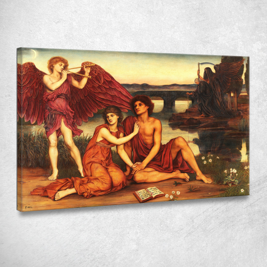 Ama Passare Evelyn De Morgan emg20 quadro stampato su tela Ama Passare Evelyn De Morgan emg20 quadro stampato su tela
