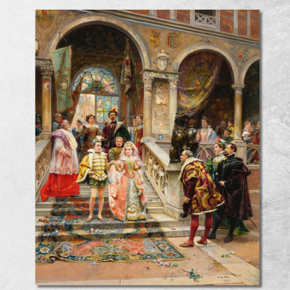 Il Matrimonio Del Principe Cesare Auguste Detti cad20 quadro stampato su tela