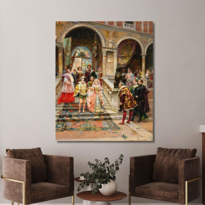 Il Matrimonio Del Principe Cesare Auguste Detti cad20 quadro stampato su tela