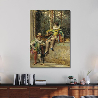 I Musicisti Cesare Auguste Detti cad22 quadro stampato su tela