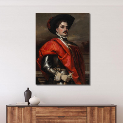 Il Cavaliere Orgoglioso Cesare Auguste Detti cad24 quadro stampato su tela
