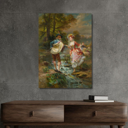Molto Galante Cesare Auguste Detti cad26 quadro stampato su tela