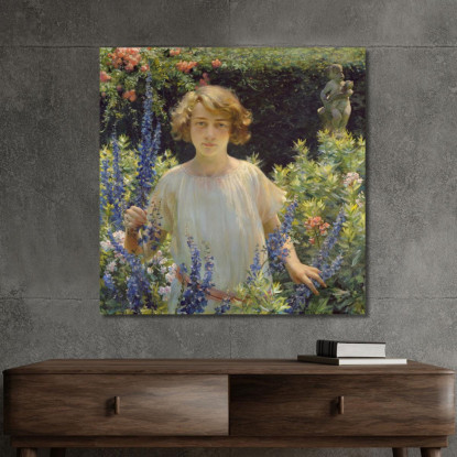 Betty Gallowhur Betty Newell Charles Courtney Curran ccc6 quadro stampato su tela