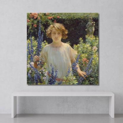 Betty Gallowhur Betty Newell Charles Courtney Curran ccc6 quadro stampato su tela