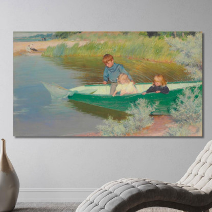 Grandi Aspettative Charles Courtney Curran ccc10 quadro stampato su tela