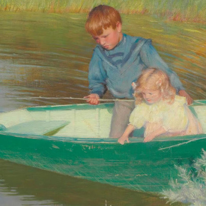 Grandi Aspettative Charles Courtney Curran ccc10 quadro stampato su tela