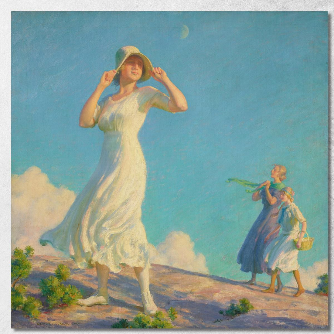 Paese Alto Charles Courtney Curran ccc11 quadro stampato su tela