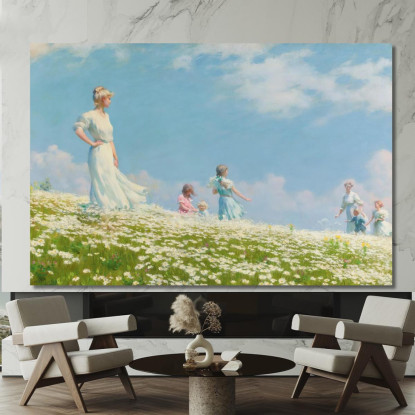 Estate Charles Courtney Curran ccc24 quadro stampato su tela