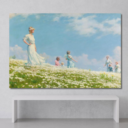 Estate Charles Courtney Curran ccc24 quadro stampato su tela