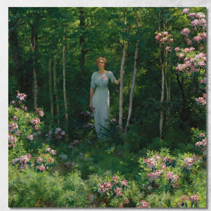 Il Limite Del Bosco Charles Courtney Curran ccc26 quadro stampato su tela