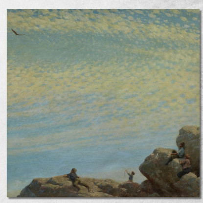 Il Falco Charles Courtney Curran ccc27 quadro stampato su tela