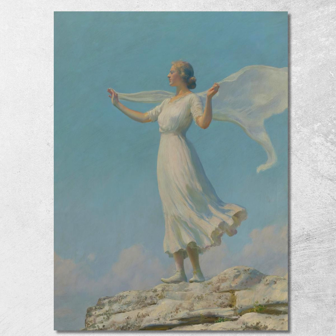 Il Vento Del Sud Il Giorno Ventilato Charles Courtney Curran ccc29 quadro stampato su tela Il Vento Del Sud Il Giorno Ventilato Charles Courtney Curran ccc29 quadro stampato su tela
