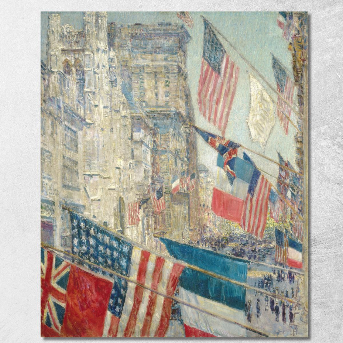 Giorno Degli Alleati Childe Hassam chs2 quadro stampato su tela Giorno Degli Alleati Childe Hassam chs2 quadro stampato su tela