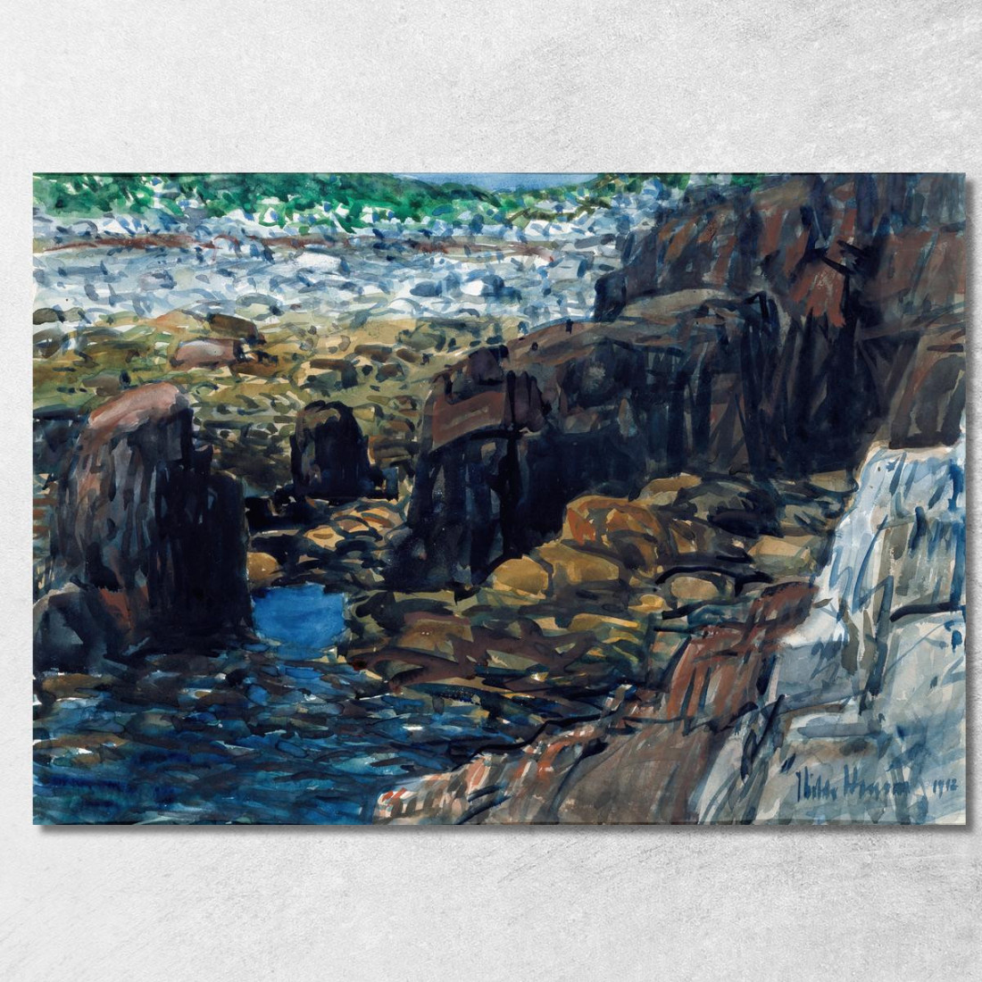 Mela N. 2 Childe Hassam chs3 quadro stampato su tela Mela N. 2 Childe Hassam chs3 quadro stampato su tela