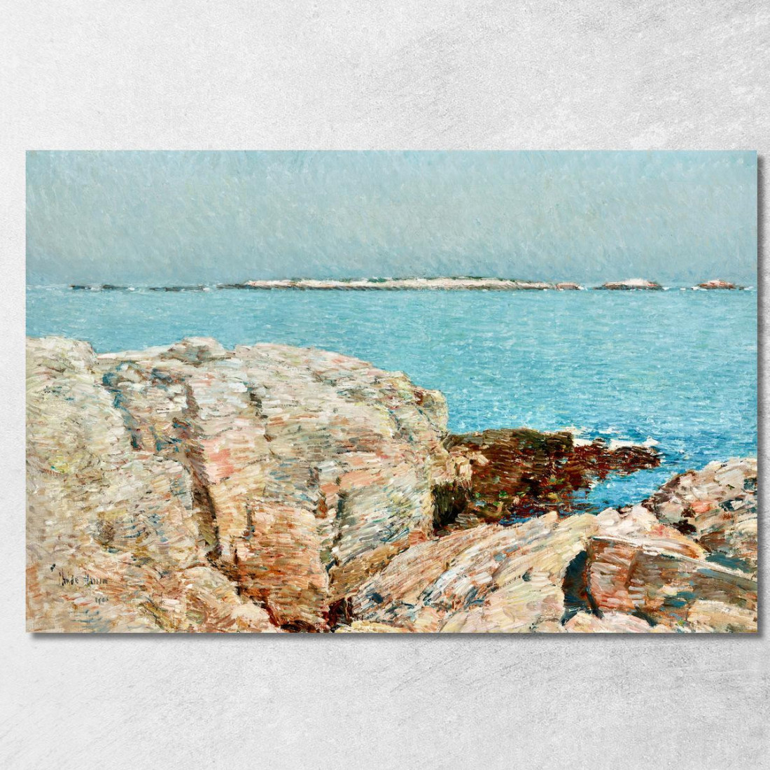 Isola Delle Anatre Childe Hassam chs15 quadro stampato su tela Isola Delle Anatre Childe Hassam chs15 quadro stampato su tela