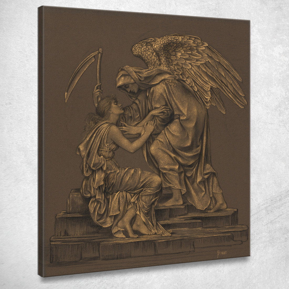 L'Angelo Della Morte Evelyn De Morgan emg32 quadro stampato su tela L'Angelo Della Morte Evelyn De Morgan emg32 quadro stampato su tela