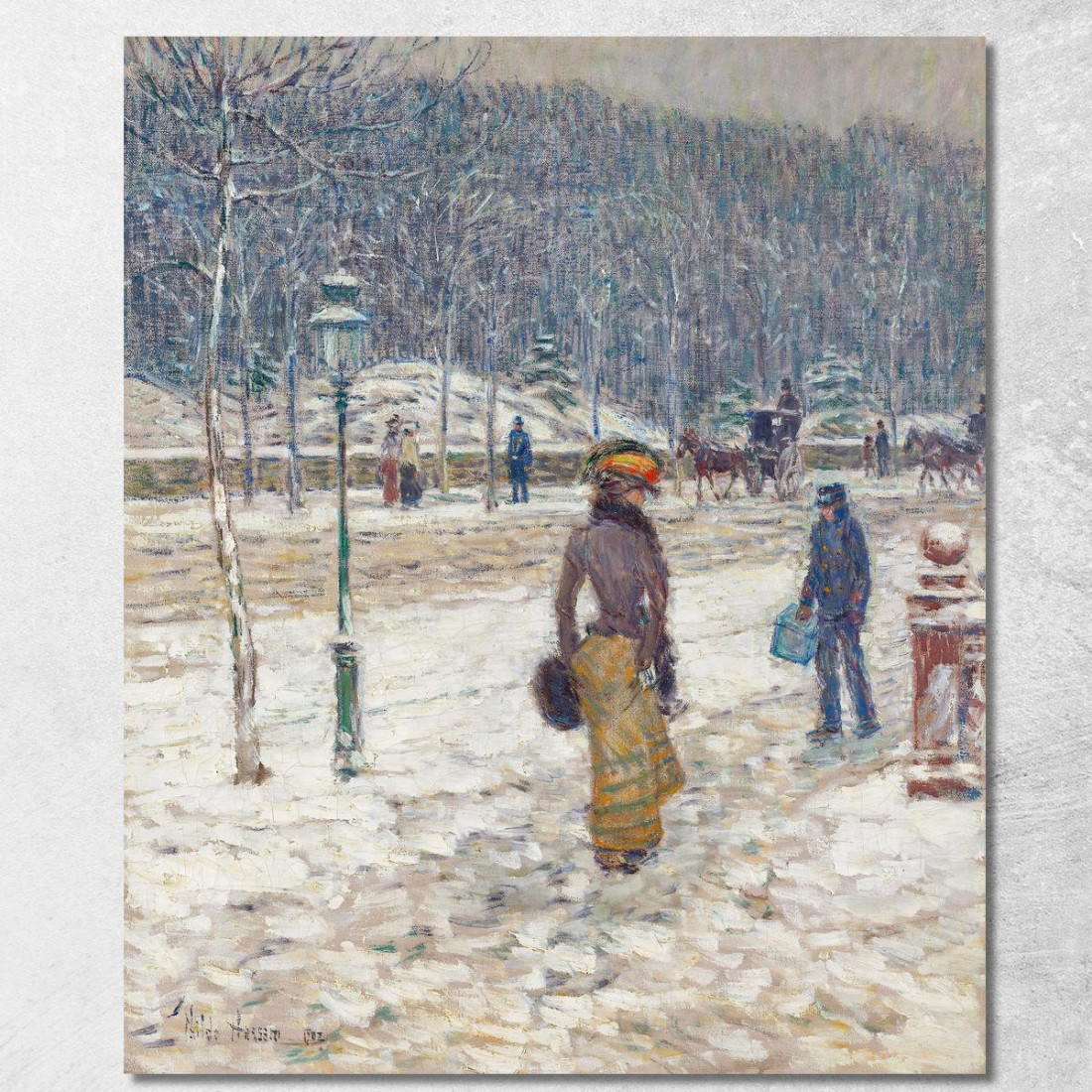 Strada Di New York Childe Hassam chs43 quadro stampato su tela Strada Di New York Childe Hassam chs43 quadro stampato su tela