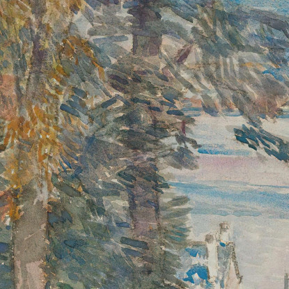 Newburgh New York Childe Hassam chs44 quadro stampato su tela