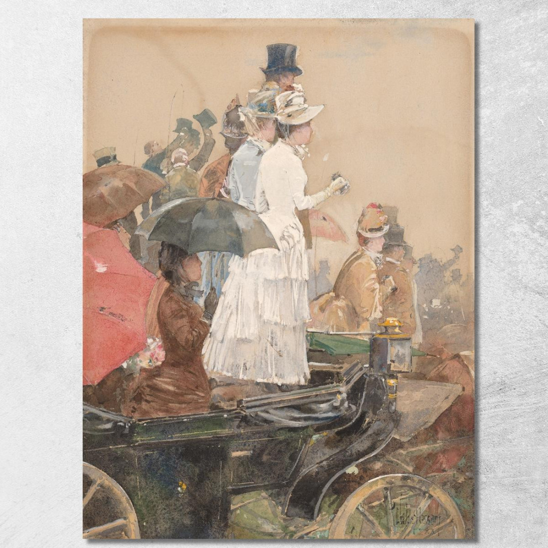 Spettatori Al Gran Premio Childe Hassam chs63 quadro stampato su tela Spettatori Al Gran Premio Childe Hassam chs63 quadro stampato su tela