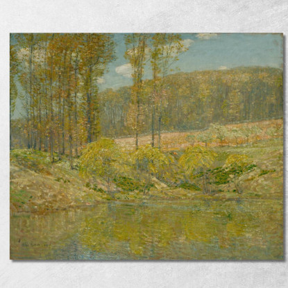 Primavera Navesink Highlands Childe Hassam chs64 quadro stampato su tela