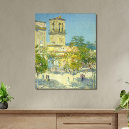 Via Del Gran Capitano Córdoba Childe Hassam chs68 quadro stampato su tela