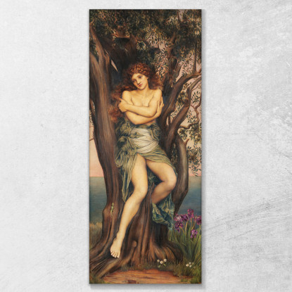 La Driade Evelyn De Morgan emg37 quadro stampato su tela