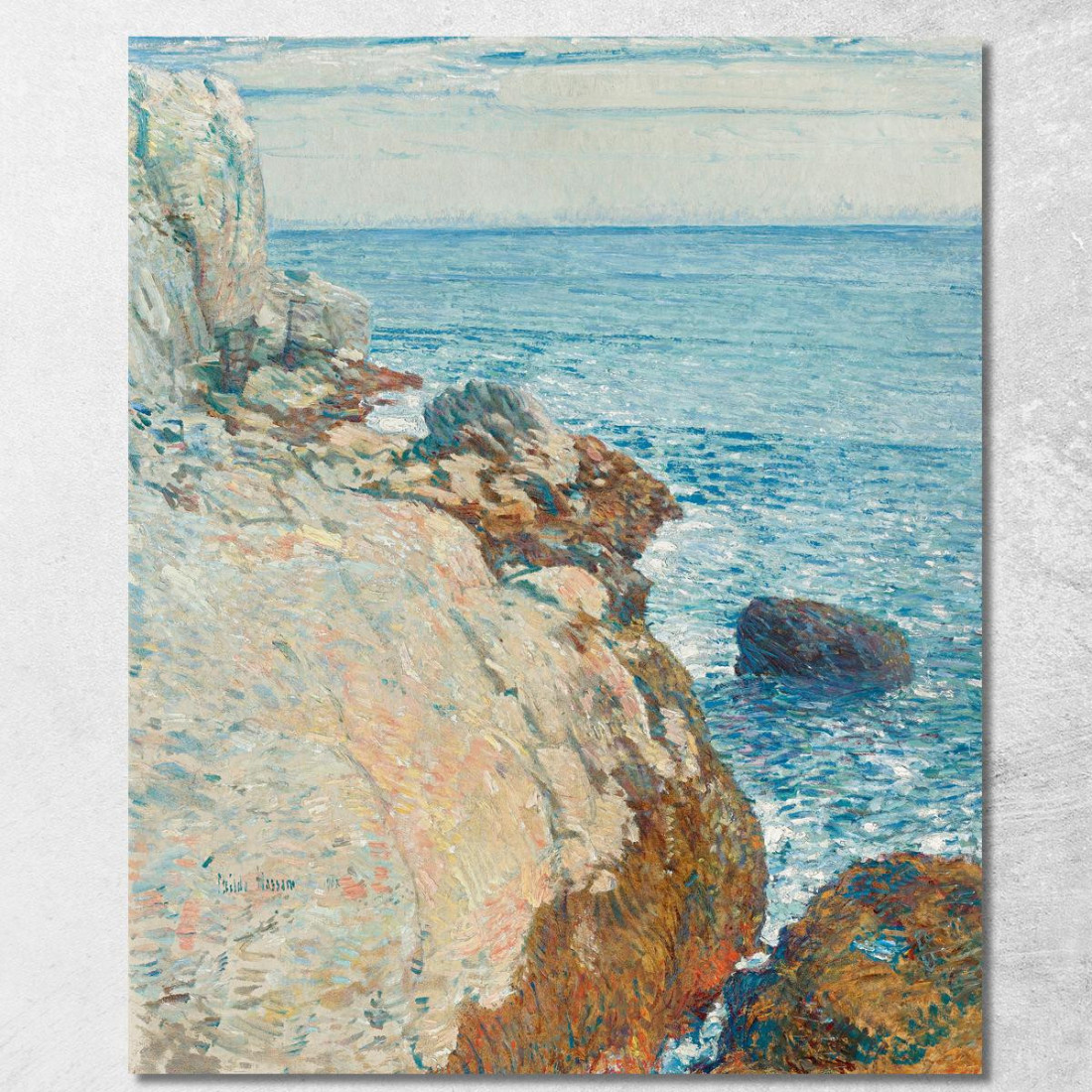 Le Isole Di Shoals Di Appledore Promontorio Orientale Childe Hassam chs75 quadro stampato su tela Le Isole Di Shoals Di Appledore Promontorio Orientale Childe Hassam chs75 quadro stampato su tela