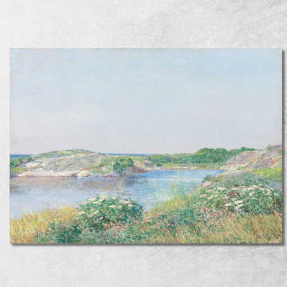 Il Piccolo Stagno Di Appledore Childe Hassam chs79 quadro stampato su tela