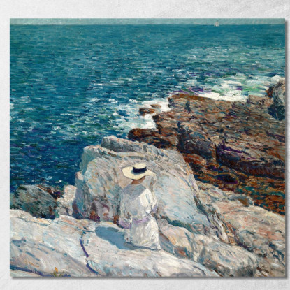 Le Sporgenze Meridionali Di Appledore Childe Hassam chs84 quadro stampato su tela