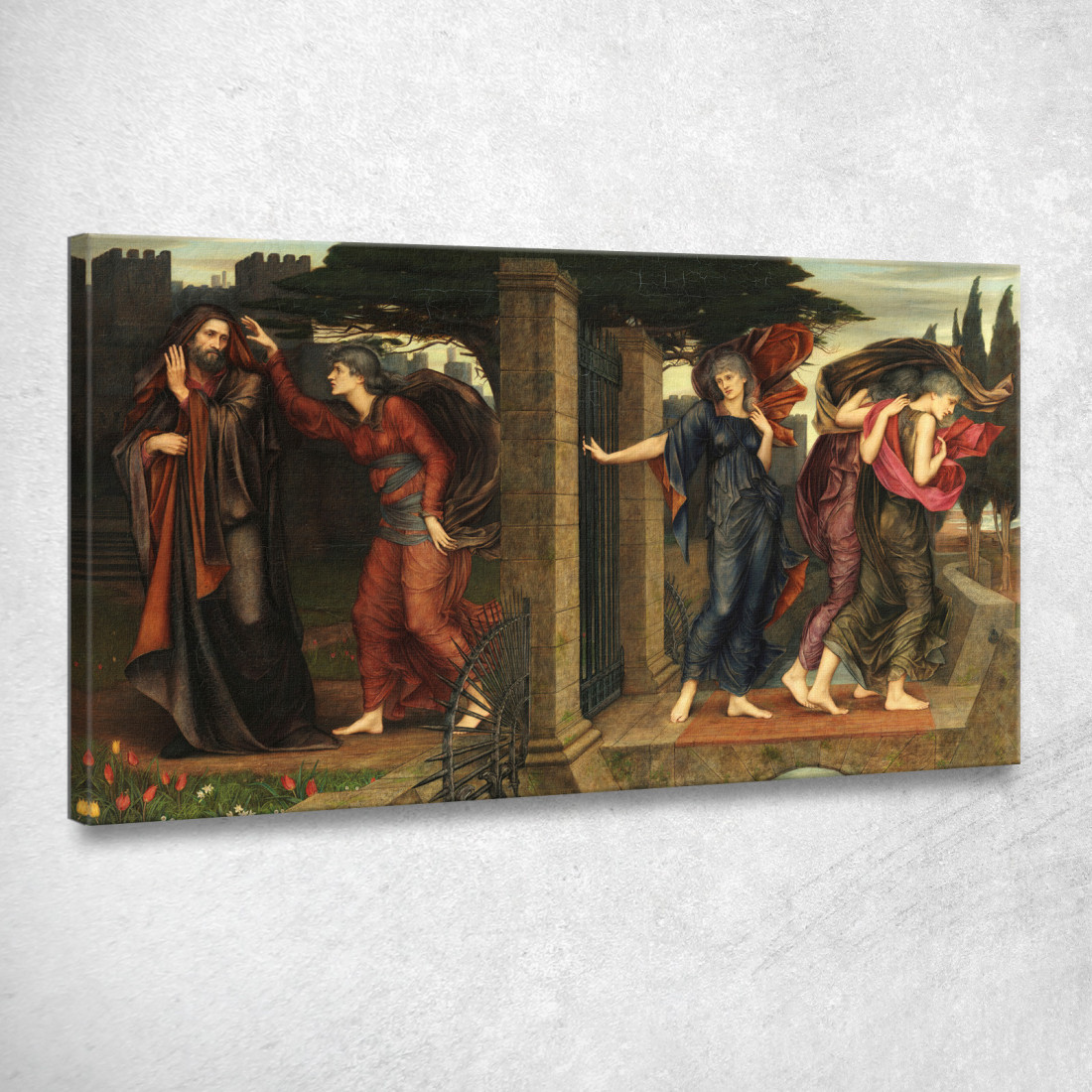 Le Sorelle Grigie Evelyn De Morgan emg41 quadro stampato su tela Le Sorelle Grigie Evelyn De Morgan emg41 quadro stampato su tela