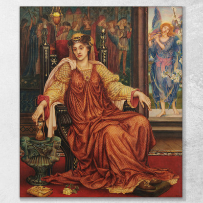 La Clessidra Evelyn De Morgan emg42 quadro stampato su tela