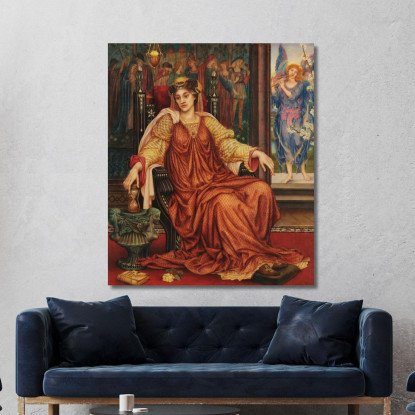 La Clessidra Evelyn De Morgan emg42 quadro stampato su tela