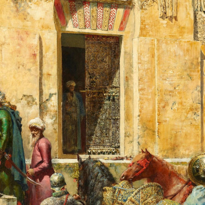 Entrando Nella Moschea Edwin Lord Weeks elw16 quadro stampato su tela