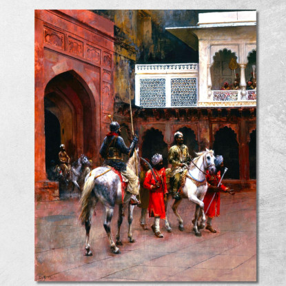 Palazzo Del Principe Indiano Di Agra Edwin Lord Weeks elw21 quadro stampato su tela