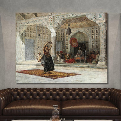 Il Nautch Edwin Lord Weeks elw37 quadro stampato su tela