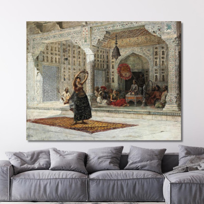 Il Nautch Edwin Lord Weeks elw37 quadro stampato su tela