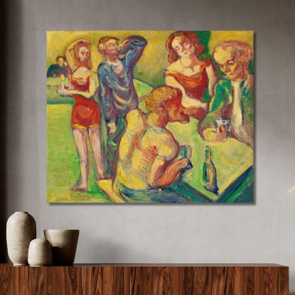 Al Cabaret Emile Bernard ebr2 quadro stampato su tela