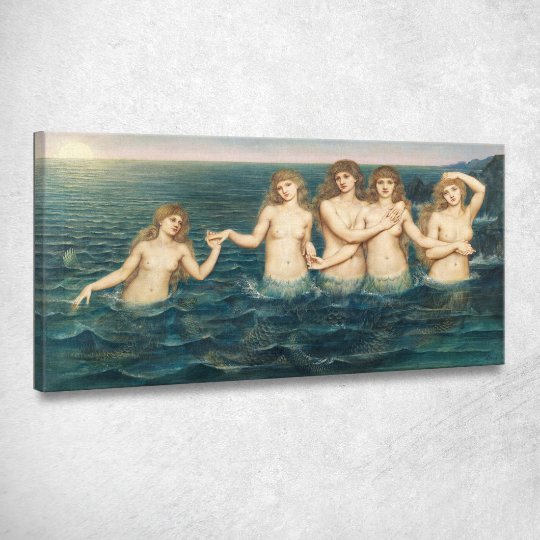 Le Fanciulle Del Mare Evelyn De Morgan emg51 quadro stampato su tela Le Fanciulle Del Mare Evelyn De Morgan emg51 quadro stampato su tela