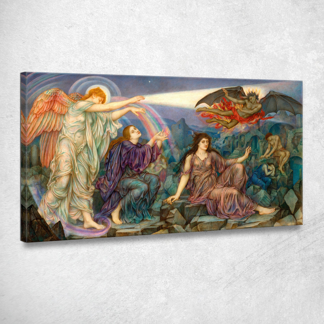 La Luce Di Ricerca Evelyn De Morgan emg52 quadro stampato su tela La Luce Di Ricerca Evelyn De Morgan emg52 quadro stampato su tela