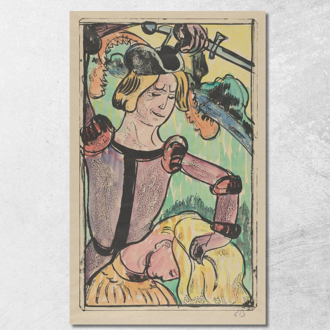 La Prende Per I Suoi Lunghi E Bellissimi Capelli La Moglie Infedele 2 Emile Bernard ebr19 quadro stampato su tela La Prende Per I Suoi Lunghi E Bellissimi Capelli La Moglie Infedele 2 Emile Bernard ebr19 quadro stampato su tela