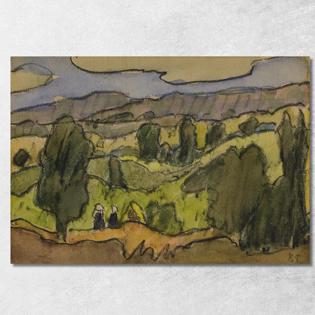 Paesaggio Intorno A Pont Aven Emile Bernard ebr33 quadro stampato su tela Paesaggio Intorno A Pont Aven Emile Bernard ebr33 quadro stampato su tela
