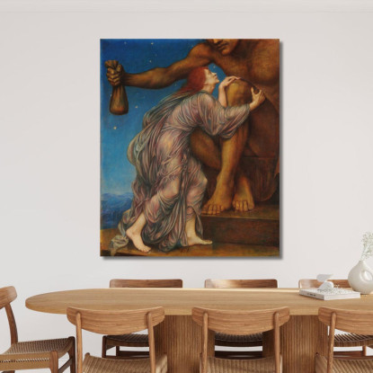 Il Culto Di Mammona Evelyn De Morgan emg57 quadro stampato su tela