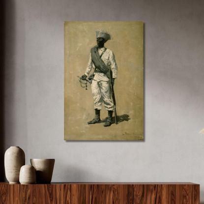 Uno Degli Uomini Di Gomez Frederic Remington frm28 quadro stampato su tela